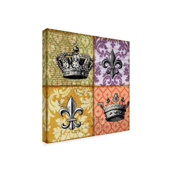 Art Licensing Studio 'Crown And Fleur' Canvas Art,24x24